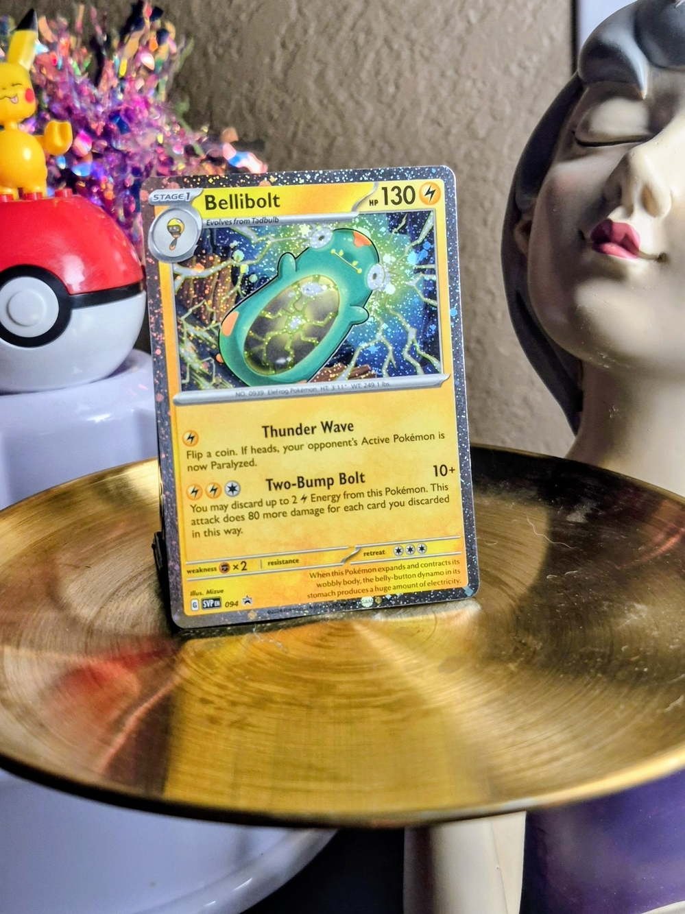 Bellibolt Holographic Trading Card